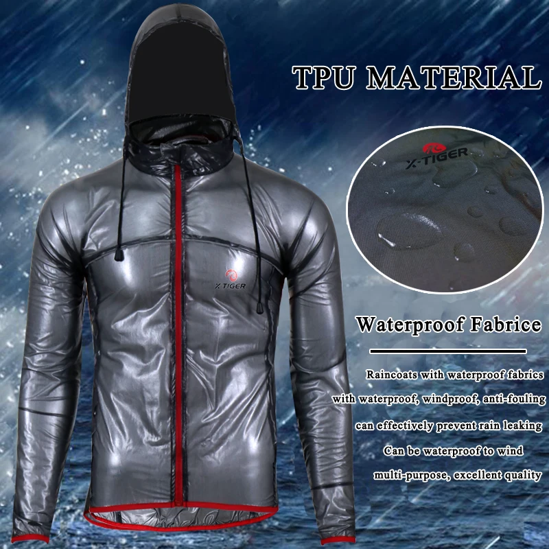 X-TIGER 2021 Waterproof Cycling Jacket UPF30+ MTB Bicycle Bike Rain Jacket Raincoat Outdoor Sport Windproof Cycle Clothing