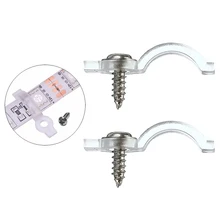 100Pcs Mounting Bracket 10mm Fixing Clip For 5050 5630 LED Strip Light With Screws Dropshipping