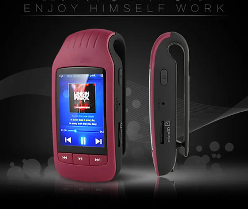 HOTT 1037 MP3 плеер Bluetooth 8 ГБ экран кнопка с зажимом Спорт портативный мини Mp3 музыкальный плеер Max поддержка TF Мода walkman