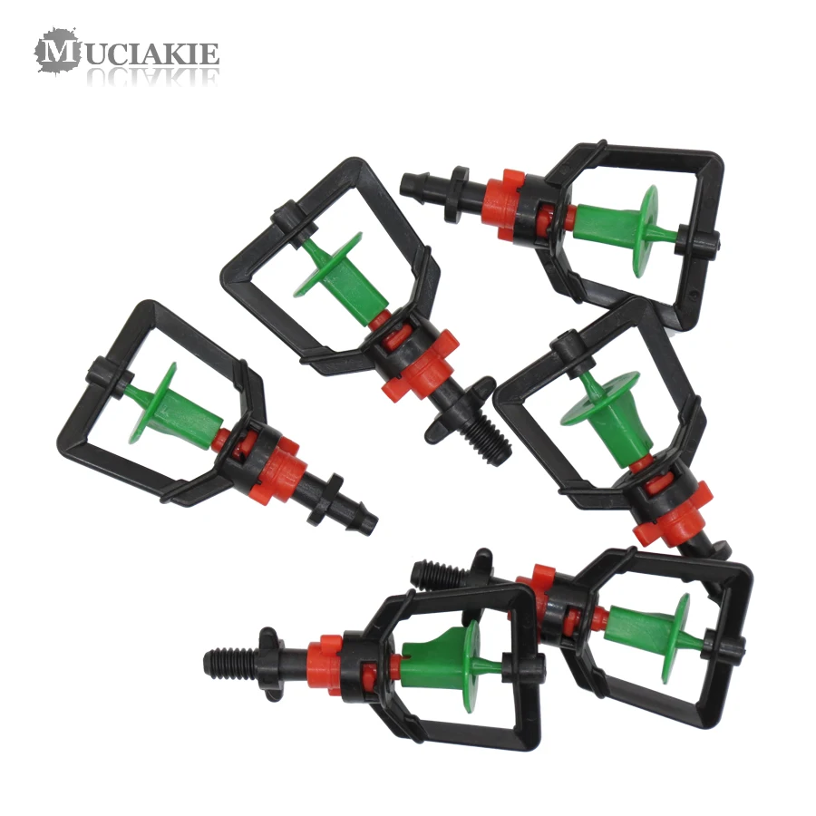 MUCIAKIE 5 шт. 360 градусов вращающаяся микро насадка с резьбовым разъемом перевернутая подвеска распылительная головка орошения распылительные части