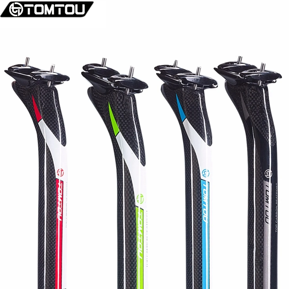 

TOMTOU Backward 25 Degrees Cycling Full 3K Carbon Bicycle SeatPost 27.2/30.8/31.6*350/400mm For Road /Mountain Bike Parts
