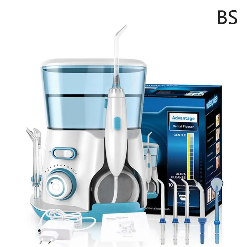 

Durable Oral Irrigator Dental Water Irrigator 20-120 PSI 12W Teeth Whitening Adapter 800ml Water Flosser 5