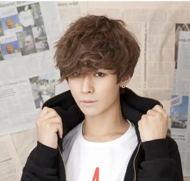 Wig Handsome Boys Wig Korean Fashion Short Men Hair Cosplay Wigs