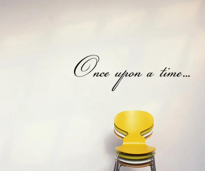 Виниловые наклейки на стену Once Upon A Time для детской комнаты домашний декор DIY обои