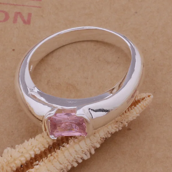 Кольцо из серебра AR120 с розовыми камнями|jewelry strass|jewelry boxes for menjewelry feather |