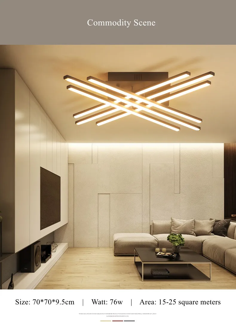 Surface mount ceiling chandeliers modern led chandelier lighting fixtures 5