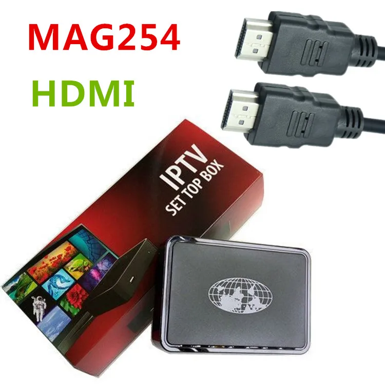 MAG 254 IPTV set top box with HDMI cable 4K mag254 not include Arabic