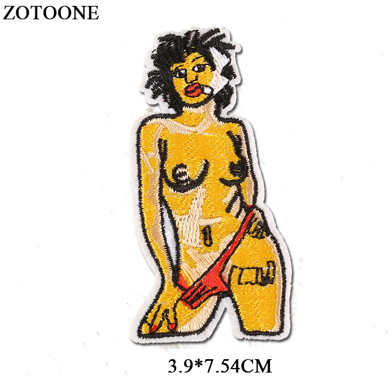 ZOTOONE 1 шт. сексуальные для девочек железные круглые в стиле панк нашивки одежды