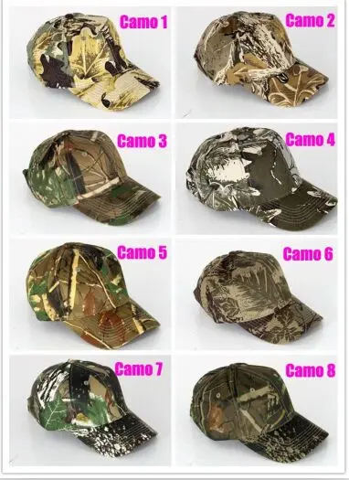 

Top Quality Unisex Camouflage Baseball Caps Outdoor Sports Snapback Trucker Patrol Hat Bionic Realtree Camo Hunting Visors Cap
