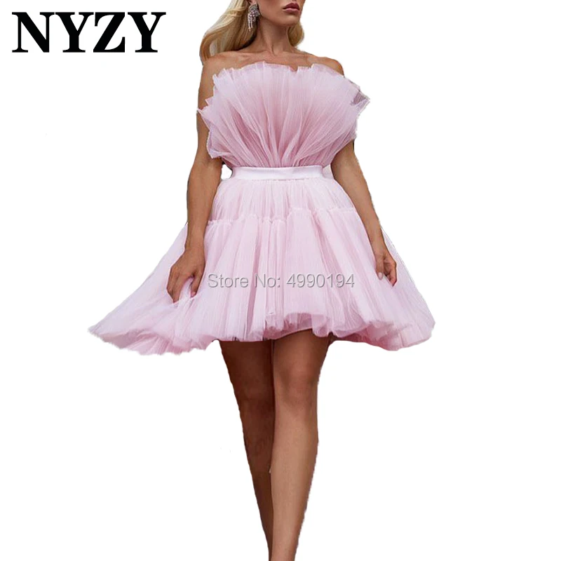 puffy short prom dresses