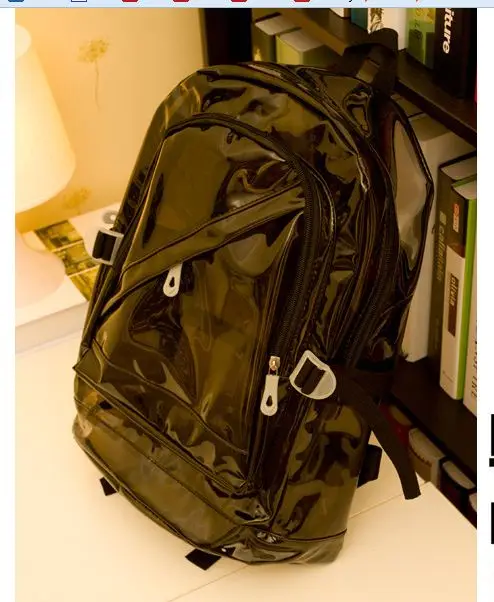 clear plastic bookbag