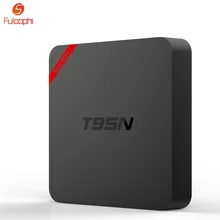 Fuloophi Android TV Box Amlogic S905X Octa Core Set-top Boxes 4K 2.4G Wifi Android 6.0 TV Receiver T95N Mini MX+ 1G+8G
