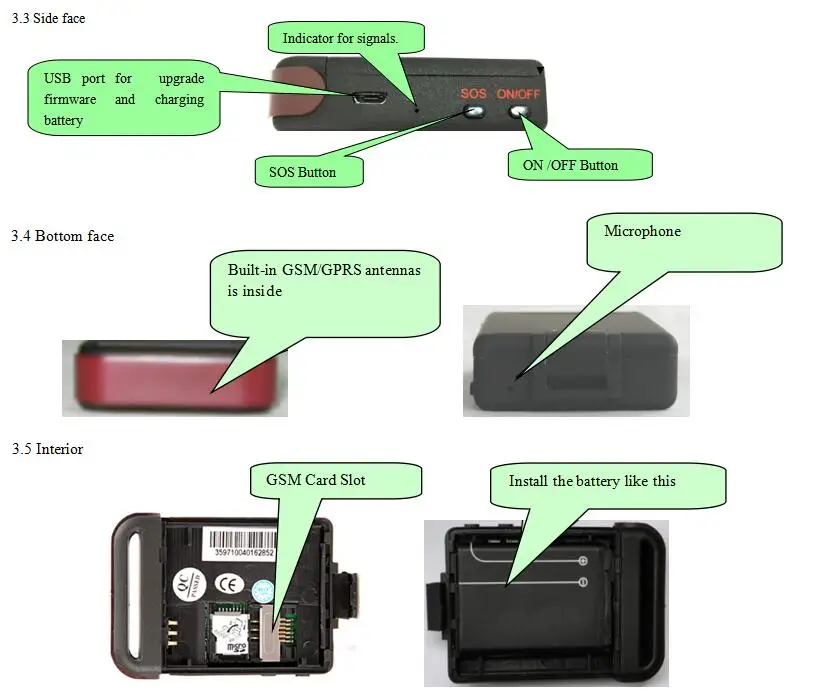 Conban Мини GSM GPRS gps трекер gps 102B TK102B для человека автомобиль слежения локатор устройство движение SOS оповещение