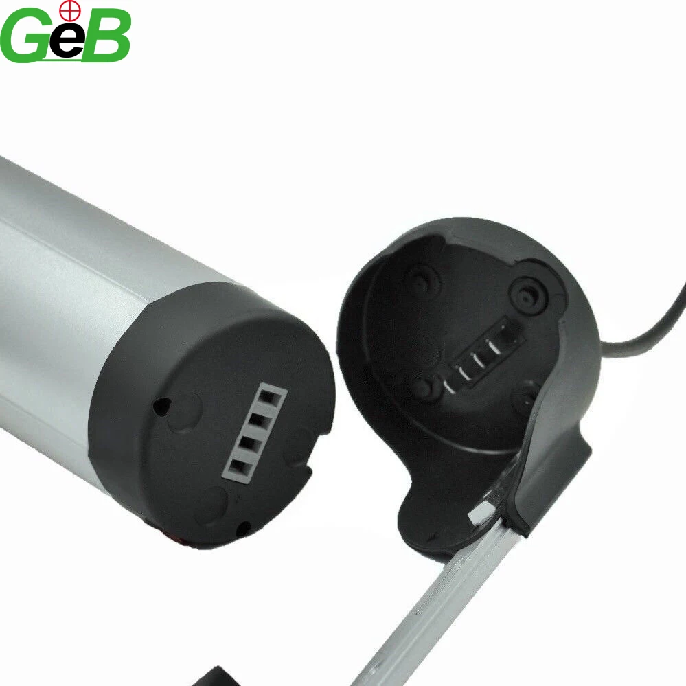 36V 10Ah Lithium ion Bottle e-Bike Battery with a Tough Aluminium Shell Body finished in silver | Спорт и развлечения