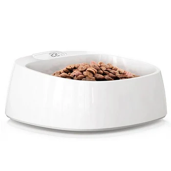 

1pcs Smart Weighing Display Pet Feeding Bowl Waterproof Dog Cat Antibacterial Food Bowls Accurate Weight Feeder Pet Supplies