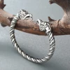 Cxwind Vintage Viking Amulet Cuff Bracelet & Bangle for Men Women Punk Animal Dragon Snake Head Bangles Jewelry Multi Style ► Photo 2/6