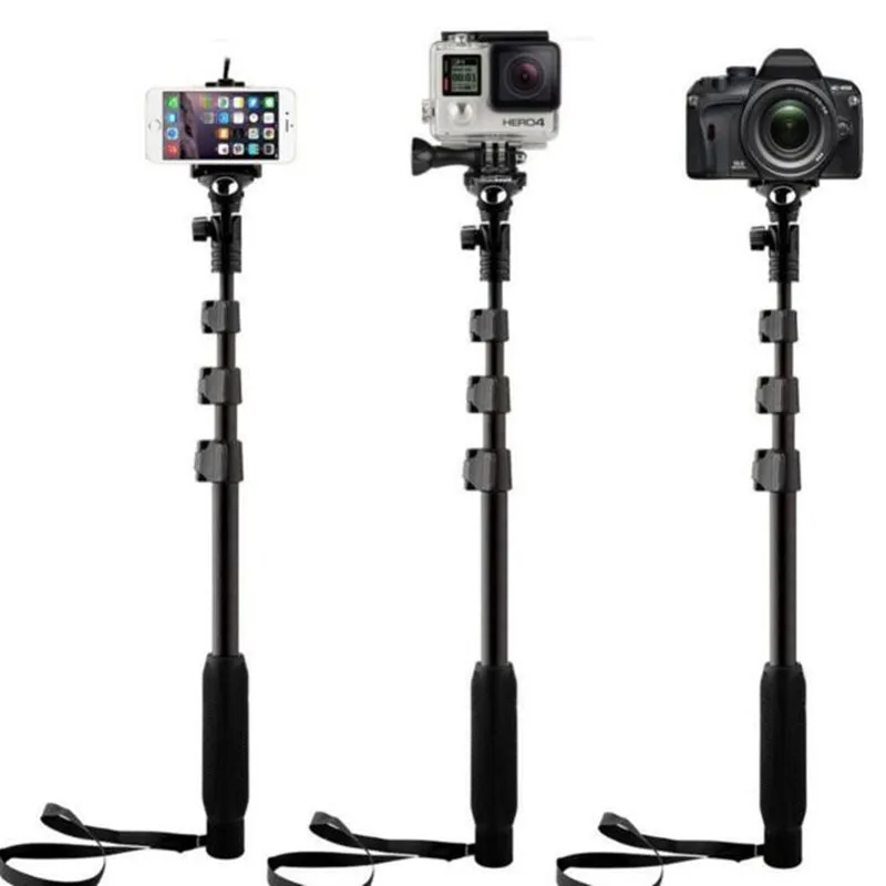 2018 new arrive Yunteng 188 tripod monopod for camera and phone monopod for gopro Good quality Give Bluetooth remote control