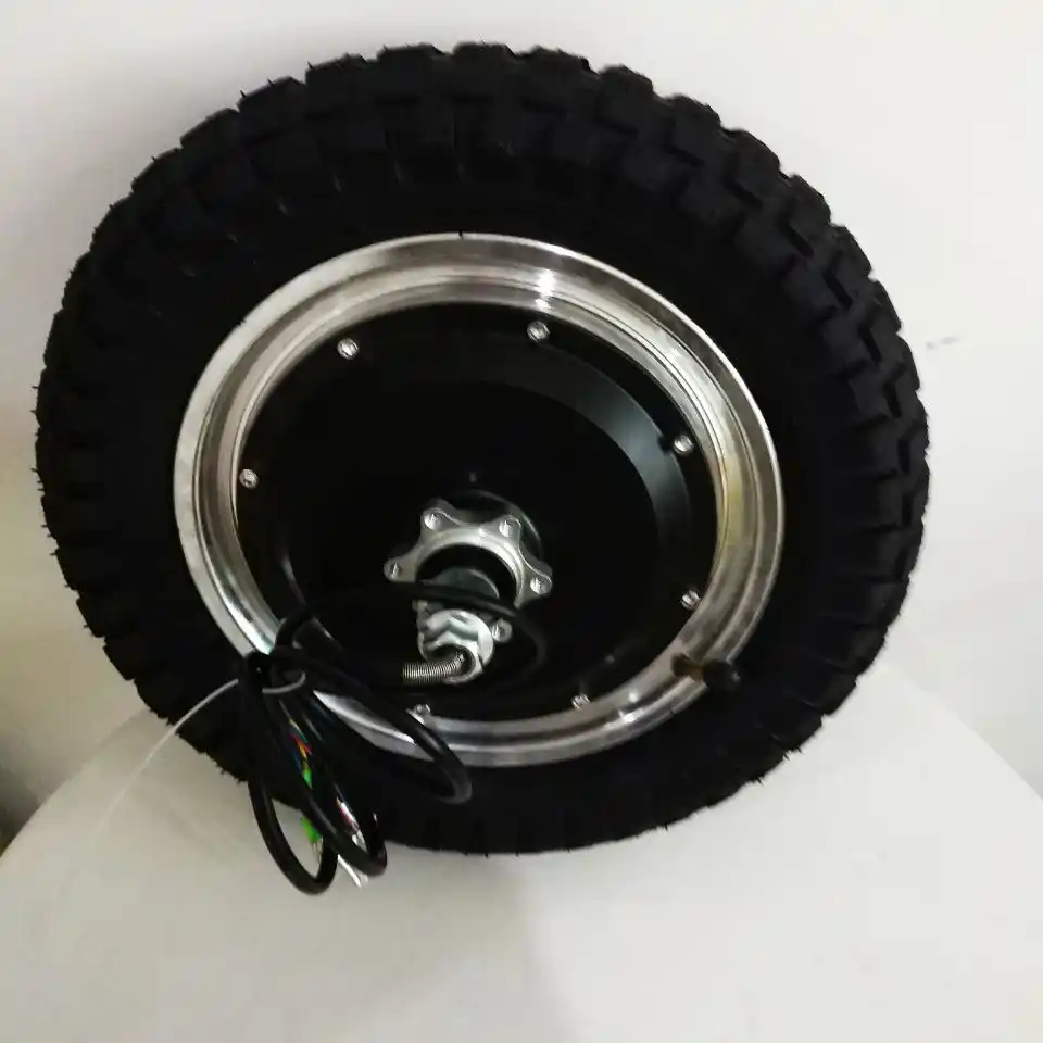 12 inch electric hub motor wheel with LCD Throttle brake lever e bike