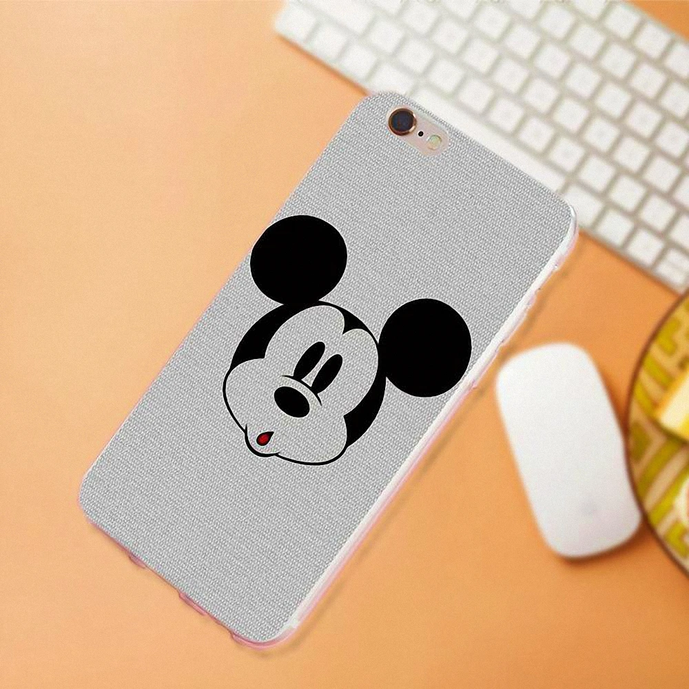 

For iPhone X 4 4S 5 5C SE 6 6S 7 8 Plus HTC Desire 628 630 816 820 One A9 M7 M8 M9 M10 TPU New Arrival Cute Fashion Mickey Mouse
