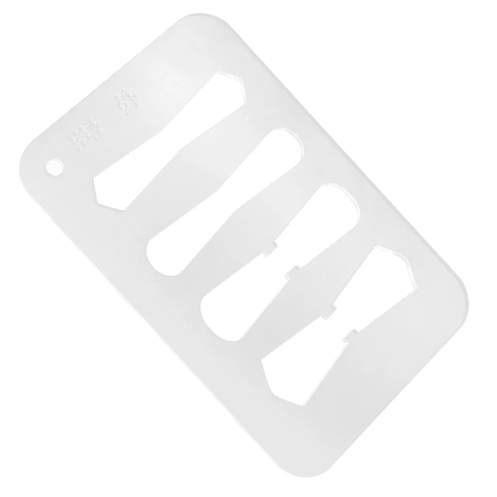 DIY Leather Craft Acrylic Pattern Stencil Template for Zipper Pulls Sliders