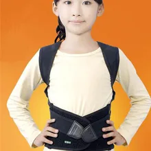 Корректор осанки для мальчиков и девочек, тело осанка, корректор спины, поддержка плеч, прямой жилет, пояс, черный