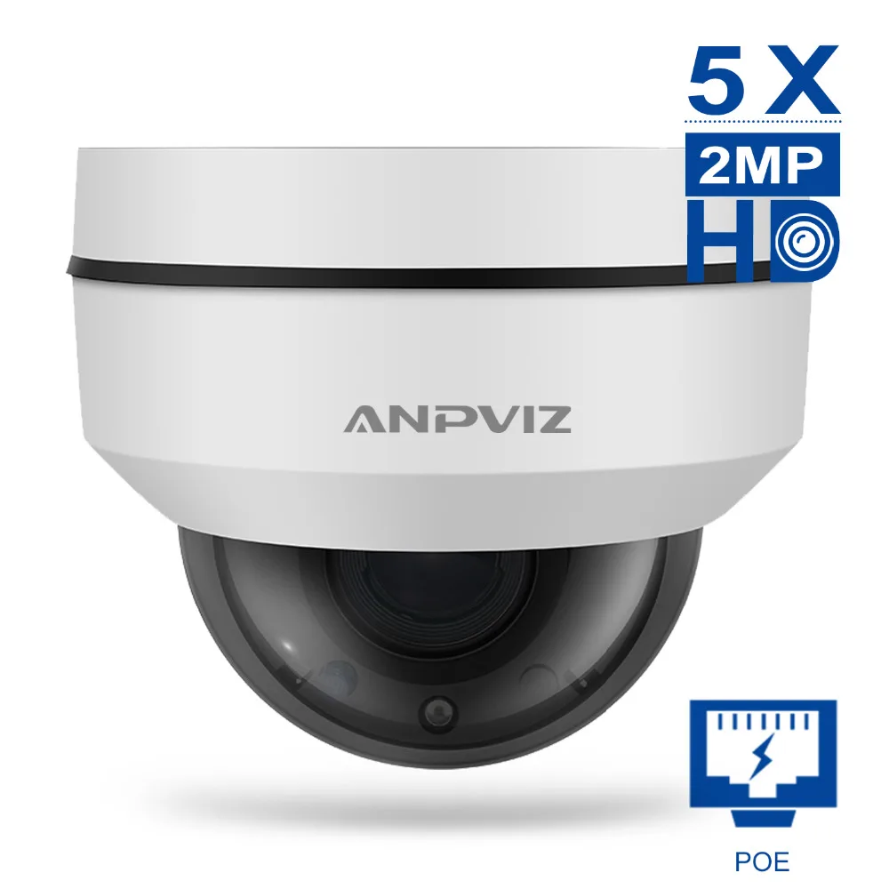 

Anpviz Zooming Flexible Camera mini PTZ 2MP 5X Dome IP Camera videcam surveillance Webcam Road alarm system CCTV Webcam Outdoor