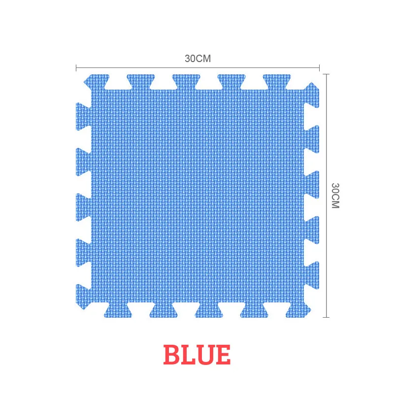 Противоскользящий коврик для защиты от шума для дома, мягкая напольная плитка, EVA, детский Поролоновый безопасный гимнастический коврик-пазл, ковер, водонепроницаемый коврик для детей - Цвет: blue