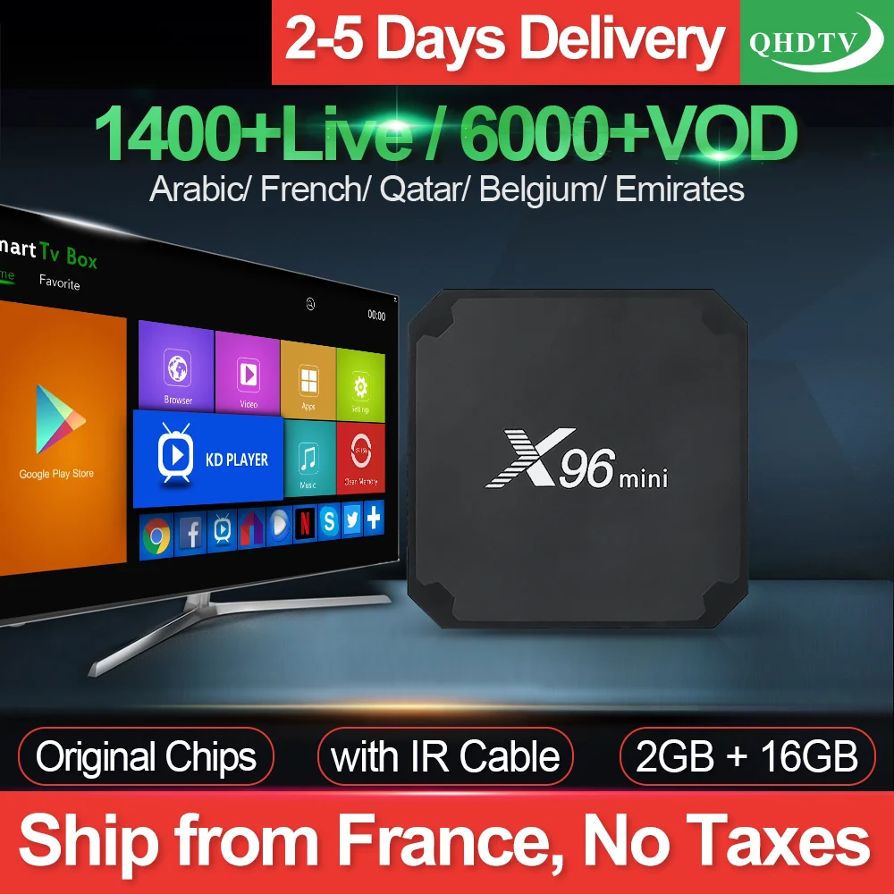 X96 البسيطة IPTV فرنسا مربع 2G 16G S905W الروبوت 7.1 QHDTV 1 سنة IPTV الاشتراك X96mini IPTV العربية الهولندية بلجيكا فرنسا IP TV X96 البسيطة IPTV فرنسا مربع 2G 16G S905W الروبوت 7.1 QHDTV 1 سنة IPTV الاشتراك X96mini IPTV العربية الهولندية بلجيكا فرنسا IP TV