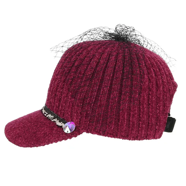 Buy Fall Winter Baseball Cap Knitted Baseball Hat for