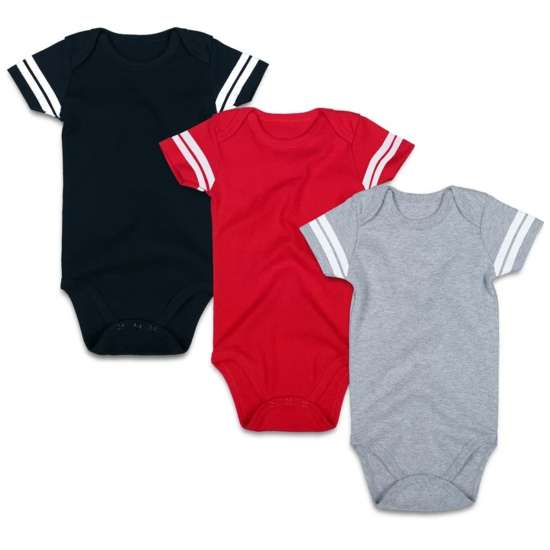 Newborn Baby Unisex Football Rompers-3