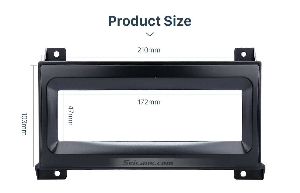 Seicane Автомобильная радиосвязь для 2007 Chrysler Serbring Dodge Avenger Nitro Jeep Wrangler Автомобильная Лицевая панель, комплект ободков