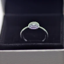 Radiante Elegancia Anillos Con Clear Cubic Zirconia 100% de Plata de ley 925 de Joyería Fina Envío Gratis