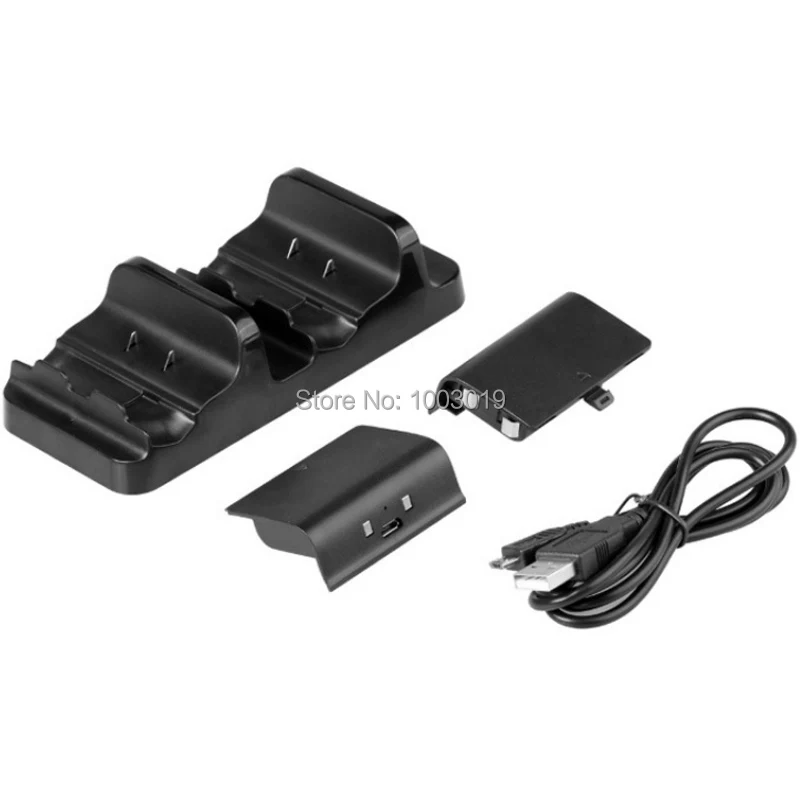 

Dock Controller Charger +2x Rechargeable Batteries for XBOX ONE Rechargeable Battery Charging Dock