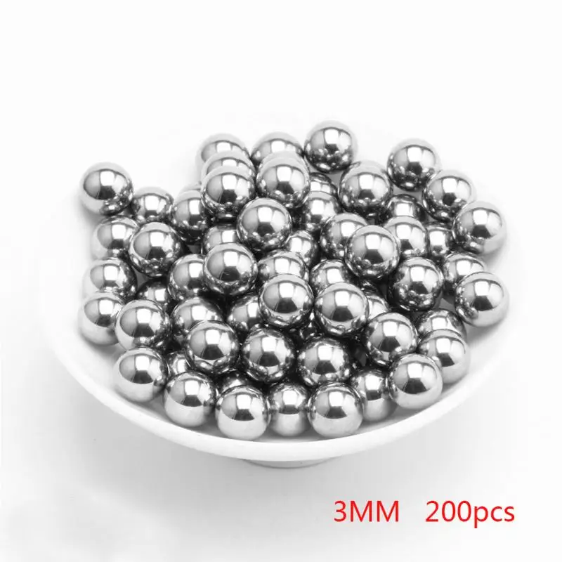 3 MM 200 pcs 50 шт./200 шт. Диаметр шариков подшипников Лидер продаж прецизионные рогатки из нержавеющей стали шарики 2 мм 3 мм 4 мм 5 мм 6 мм для велосипедов подшипники#15 - Цвет: 3 MM 200 pcs