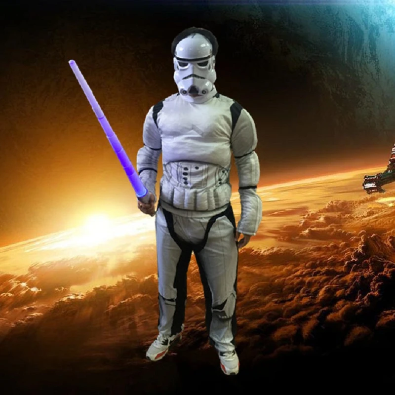 vandaag het laatste pistool Star Wars Clone Trooper Wit Soldaten Storm Commando Jongens Spier Kostuum  Kind Superheld Kostuum Voor Kinderen Verjaardagsfeestje|superhero  costume|muscle costumeboys costume - AliExpress