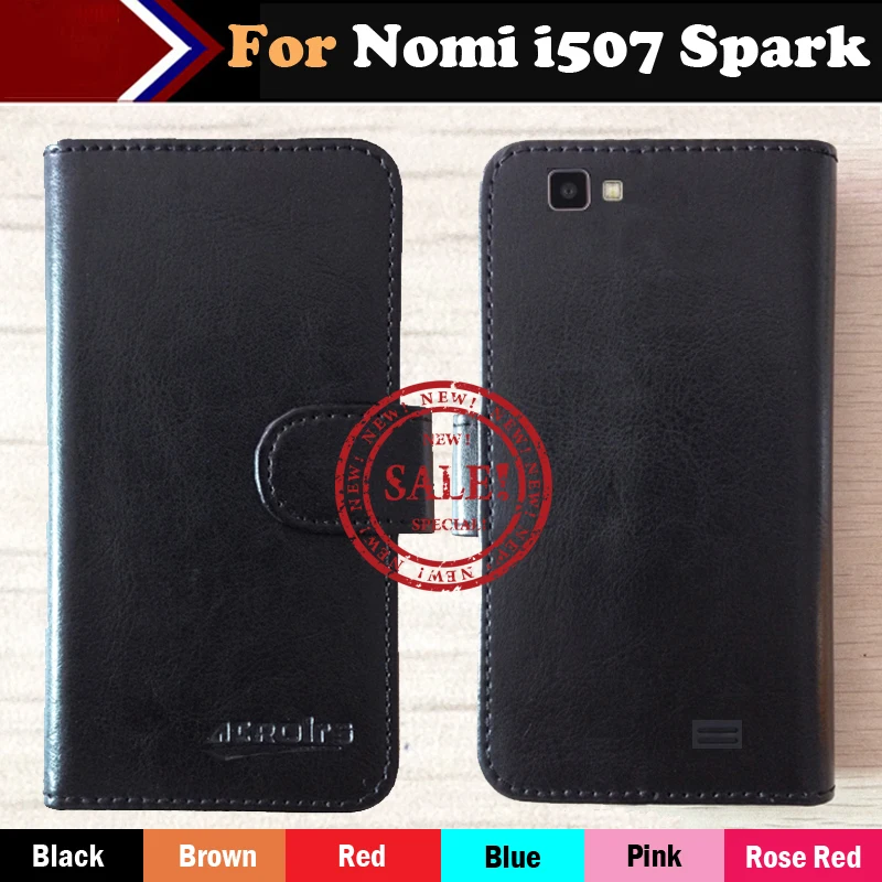 

Hot!! Nomi i507 Spark Case Factory Price 6 Colors Dedicated Leather Exclusive For Nomi i507 Spark Phone Cover+Tracking