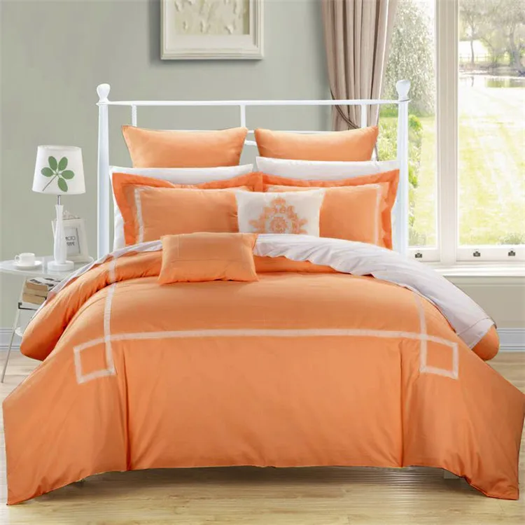 4pc 6pc 10pc Comforter Bedding Sets Blue Grey Green Orange Purple