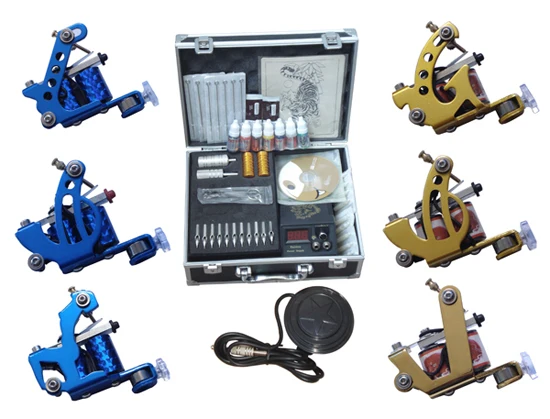 PROD 32545588423 complete tattoo kit permanent makeup gun set 6
machines professional piercing kits tattoo supply