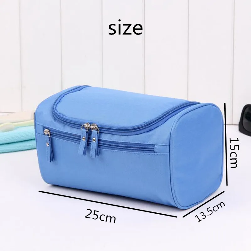 Large Capacity Waterproof Makeup Bag Storage Hangable Cosmetic Bag Women Travel Zipper Make Up Case Pouch Toiletry Wash Kit
