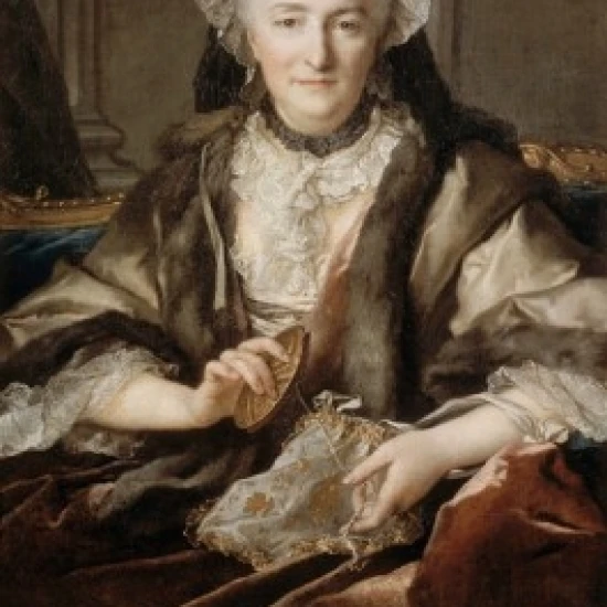 Portrait of Madame Dange 1753 Louis Tocqu 1696-1772/French Oil on Wood Panel Pushkin Museum of Fine Arts Moscow 18 x 24
