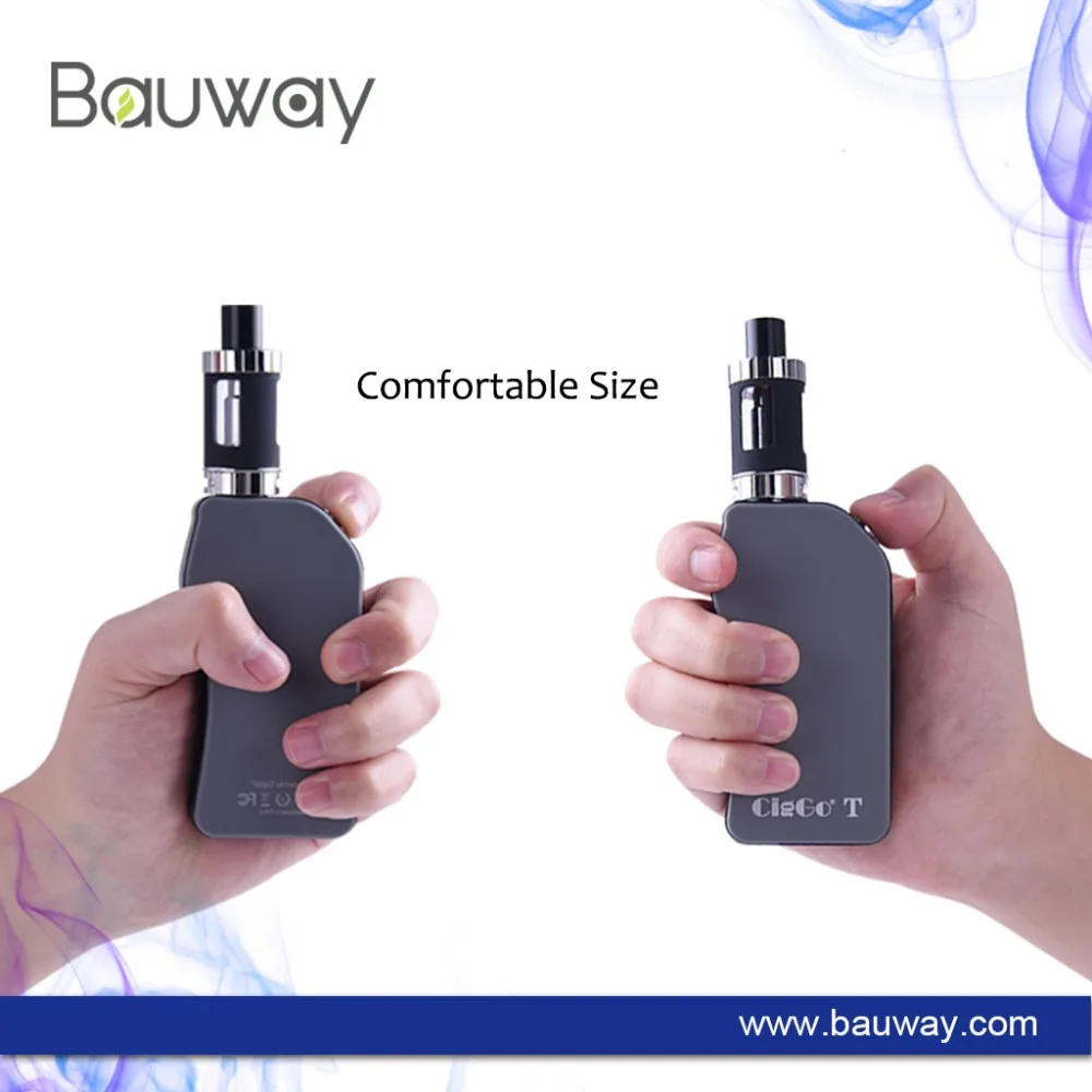 Orginal CigGo T100 TC Box MOD electronic cigarette box mod OLED display 2500mah battery 100 Watts Temperature Control mod