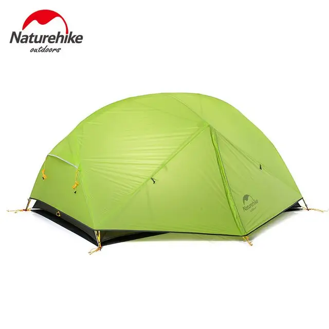 Best price at $132 Cheap Naturehike Ultralight Outdoor Camping Tent 2 person 20D silicone Waterproof Double layer Hiking Tourist Tent Fishing