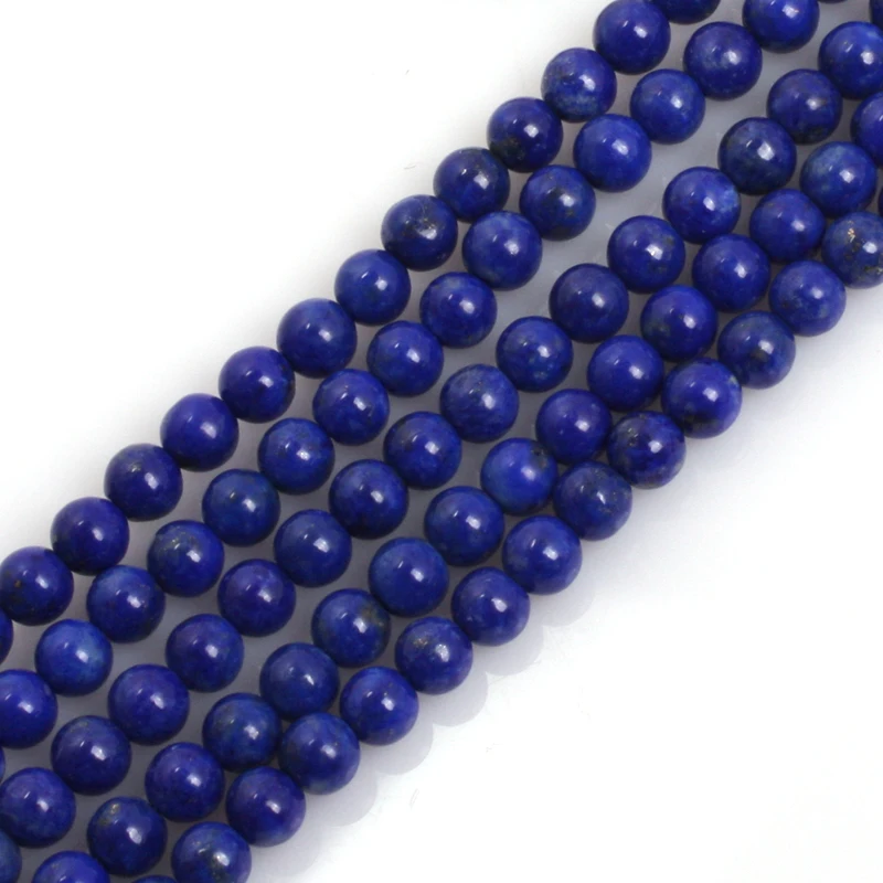 

round natural lapis lazuli stone beads natural gemstone beads DIY loose beads for jewelry making strand 15" wholesale !