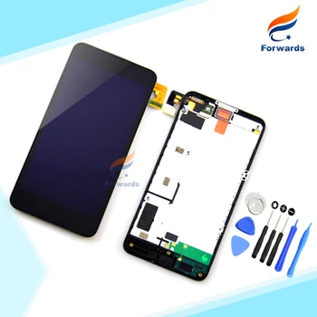 100% New Tested Black for Nokia Lumia 630 635 LCD Display with Touch Digitizer+Frame+Free Tools assembly 1 piece free shipping