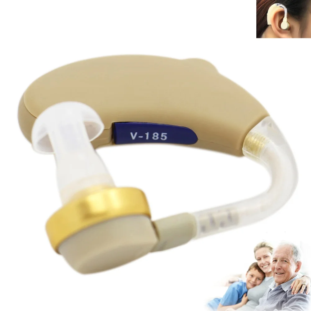 AXON V-185 Analogue Digital BTE Hearing Aid Sound Voice Amplifier Hearing Ear Care Kit Promotion Price