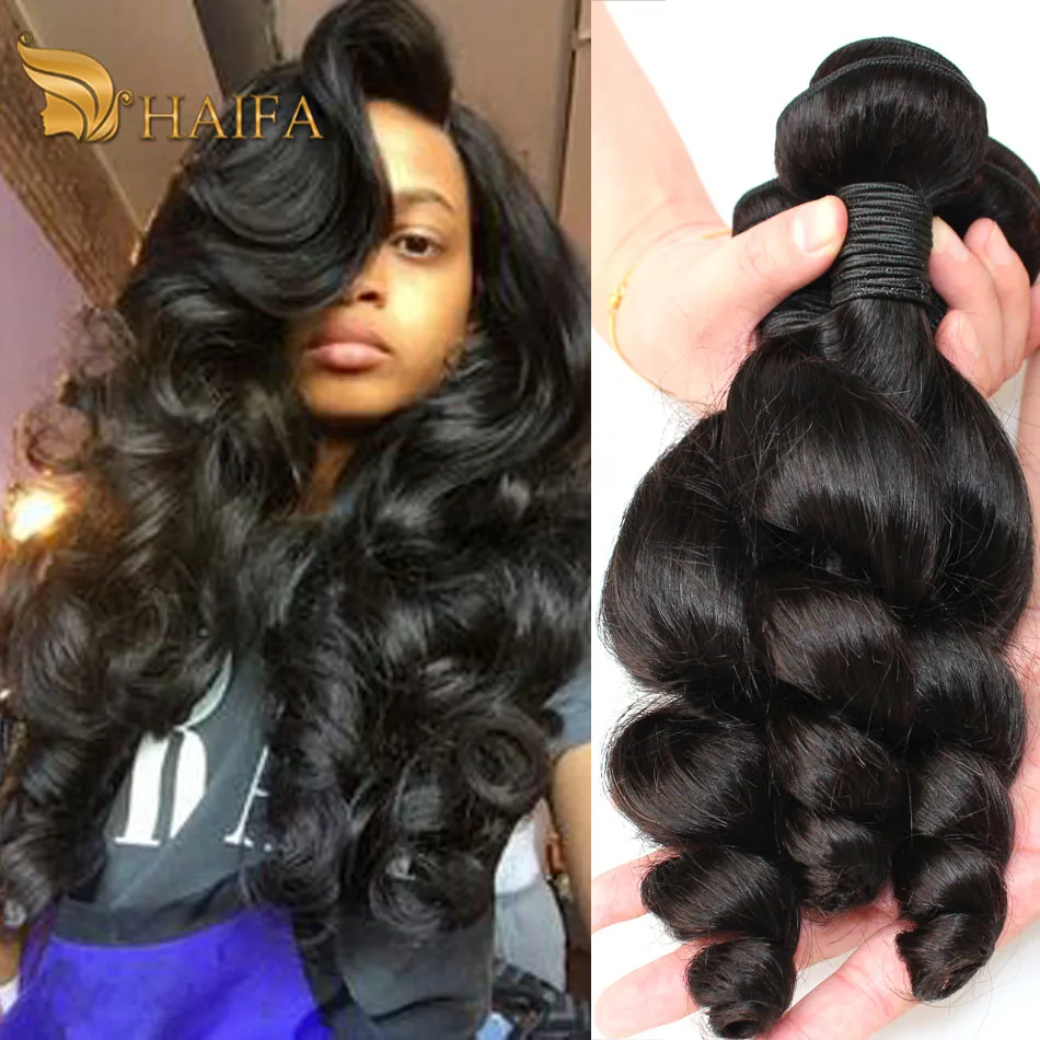 

Hot Sale 3 Bundle Deals 7A Unprocessed Virgin Hair Burmese  Loose Wave Human Hair Bundles Burmese Virgin Hair Loose Body Wave