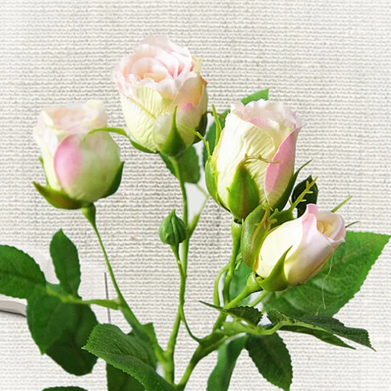 4Heads Artificial rose branch silk+plastic flores Simulation rose flowers for home hotel wedding decoration rose