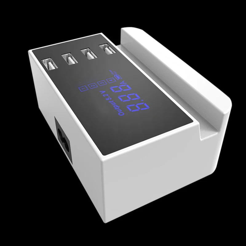 4-Port Multi USB Quick Charger 20W Power Adapter US/EU/UK Plug Phone Holder Stand Dropshipping | Электроника