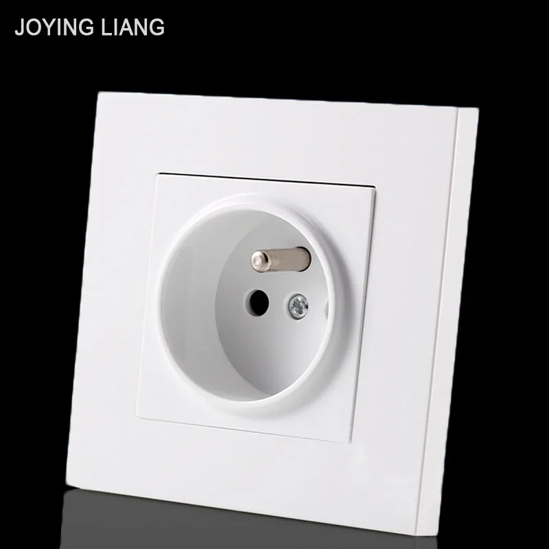 Joying Liang 86 Type White French Socket 250V 16A Standard Socket Panel