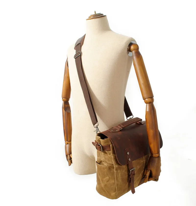 EtopLink, мужские водонепроницаемые сумки для фотоаппаратов SLR, повседневные, дорожные, батик, холщовые сумки на плечо, винтажный портфель, Ретро стиль, на застежке, чехол для камеры